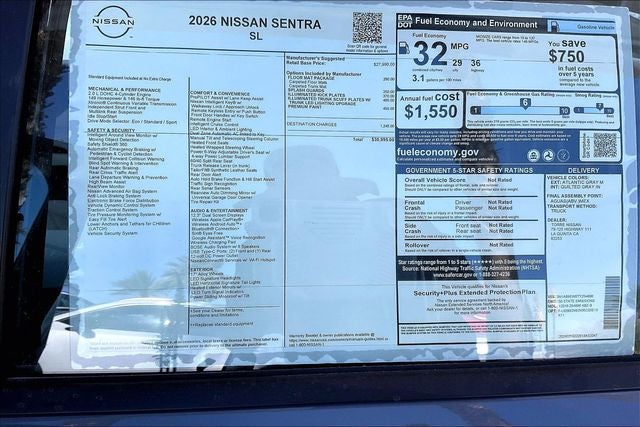 2026 Nissan Sentra SL