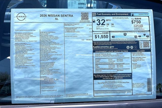 2026 Nissan Sentra SL