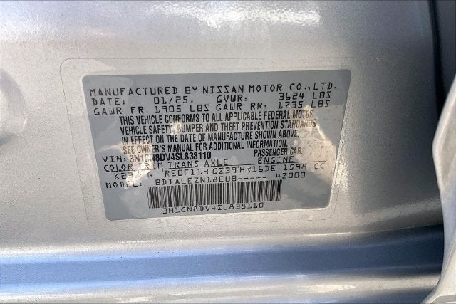 2025 Nissan Versa 1.6 S