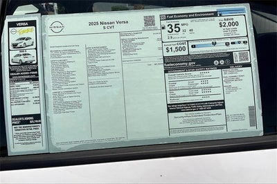 2025 Nissan Versa 1.6 S