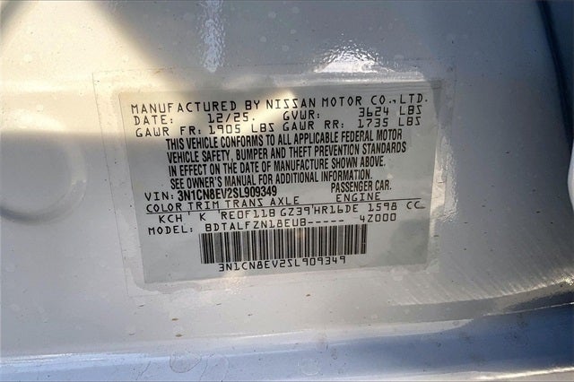 2025 Nissan Versa 1.6 SV