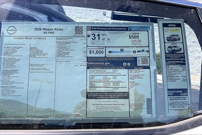 2026 Nissan Kicks SV