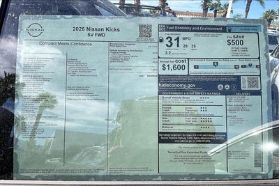 2026 Nissan Kicks SV