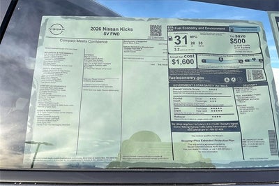 2026 Nissan Kicks SV