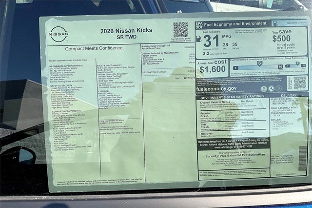 2026 Nissan Kicks SR