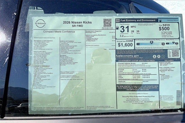 2026 Nissan Kicks SR