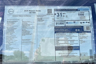 2026 Nissan Kicks SR