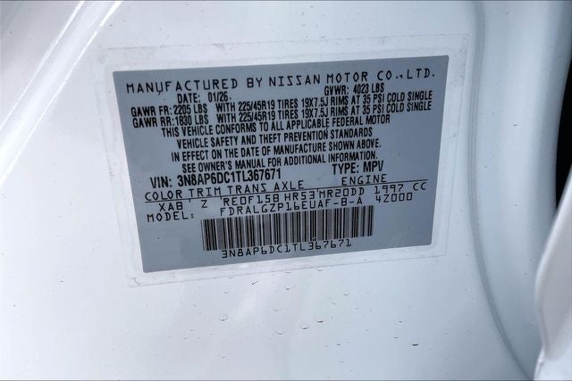 2026 Nissan Kicks SR