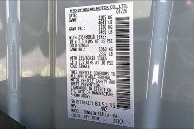 2026 Nissan Rogue SV