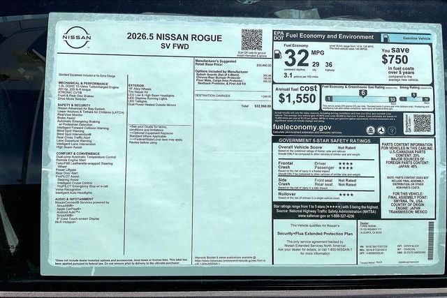 2026 Nissan Rogue SV