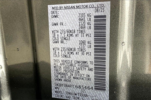 2026 Nissan Rogue SV