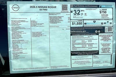 2026 Nissan Rogue SV