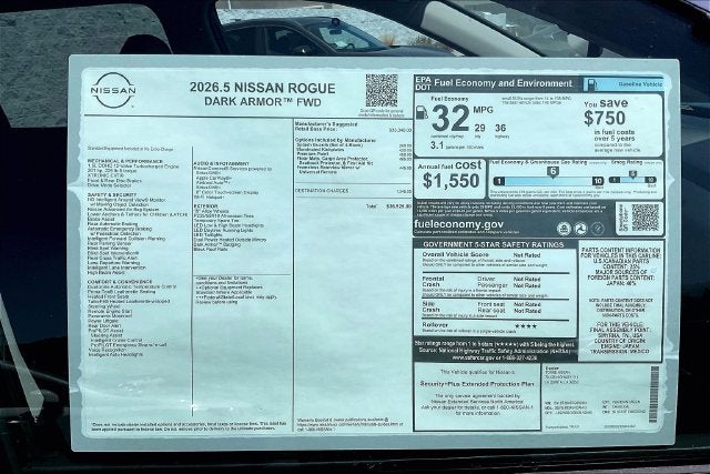 2026 Nissan Rogue Dark Armor