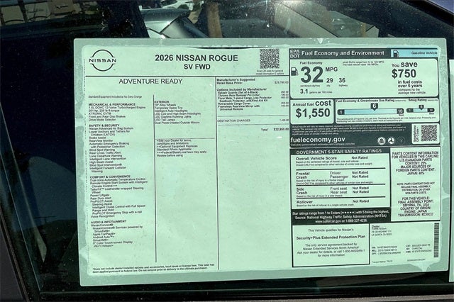 2026 Nissan Rogue SV