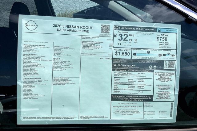 2026 Nissan Rogue Dark Armor