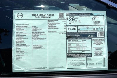 2026 Nissan Rogue Rock Creek