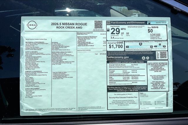 2026 Nissan Rogue Rock Creek
