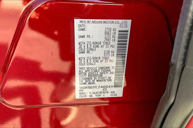 2026 Nissan Pathfinder SV