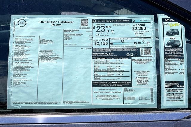 2026 Nissan Pathfinder SV