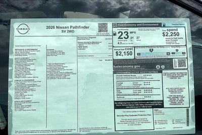 2026 Nissan Pathfinder SV