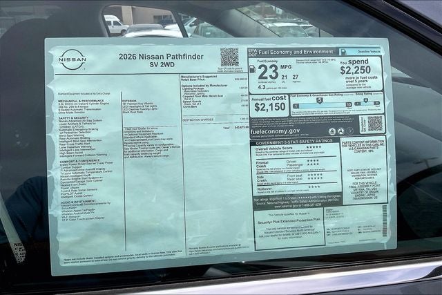 2026 Nissan Pathfinder SV