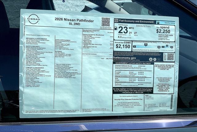 2026 Nissan Pathfinder SL