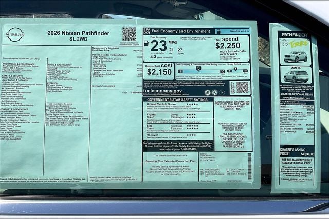 2026 Nissan Pathfinder SL