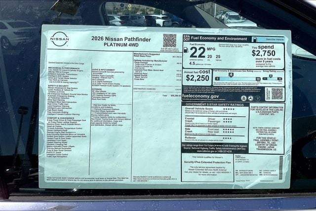 2026 Nissan Pathfinder Platinum