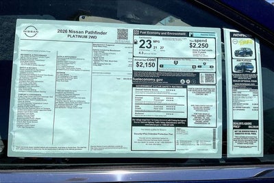 2026 Nissan Pathfinder Platinum
