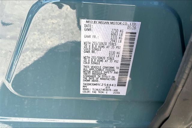 2026 Nissan Pathfinder Platinum