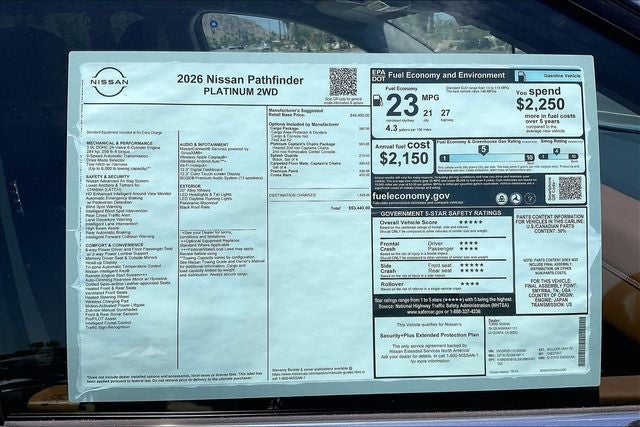 2026 Nissan Pathfinder Platinum