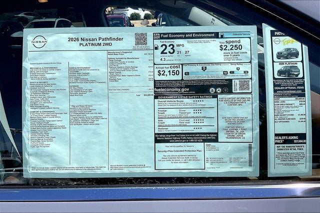 2026 Nissan Pathfinder Platinum
