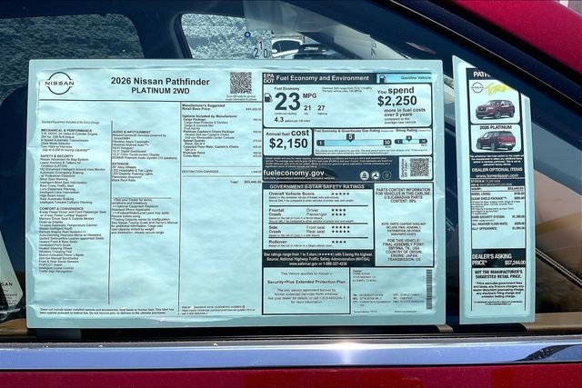 2026 Nissan Pathfinder Platinum