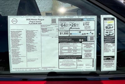 2026 Nissan Rogue Plug-in Hybrid Platinum