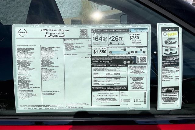 2026 Nissan Rogue Plug-in Hybrid Platinum