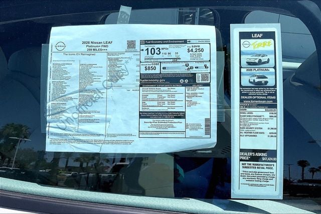 2026 Nissan Leaf PLATINUM+
