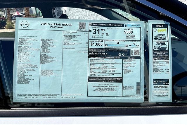 2026 Nissan Rogue Platinum