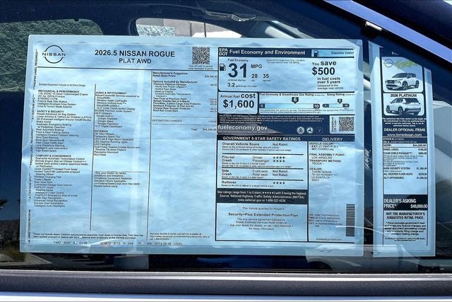 2026 Nissan Rogue Platinum