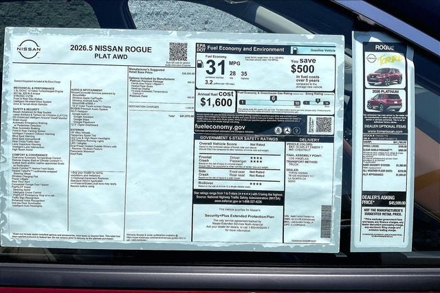 2026 Nissan Rogue Platinum