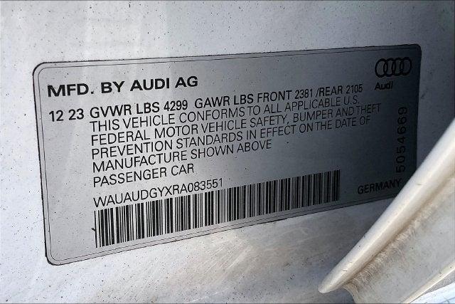 2024 Audi A3 40 Premium Plus FrontTrak